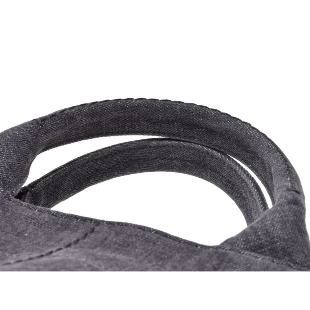 Prada Tote Black Bag Canapa Denim - Picture 4 of 11